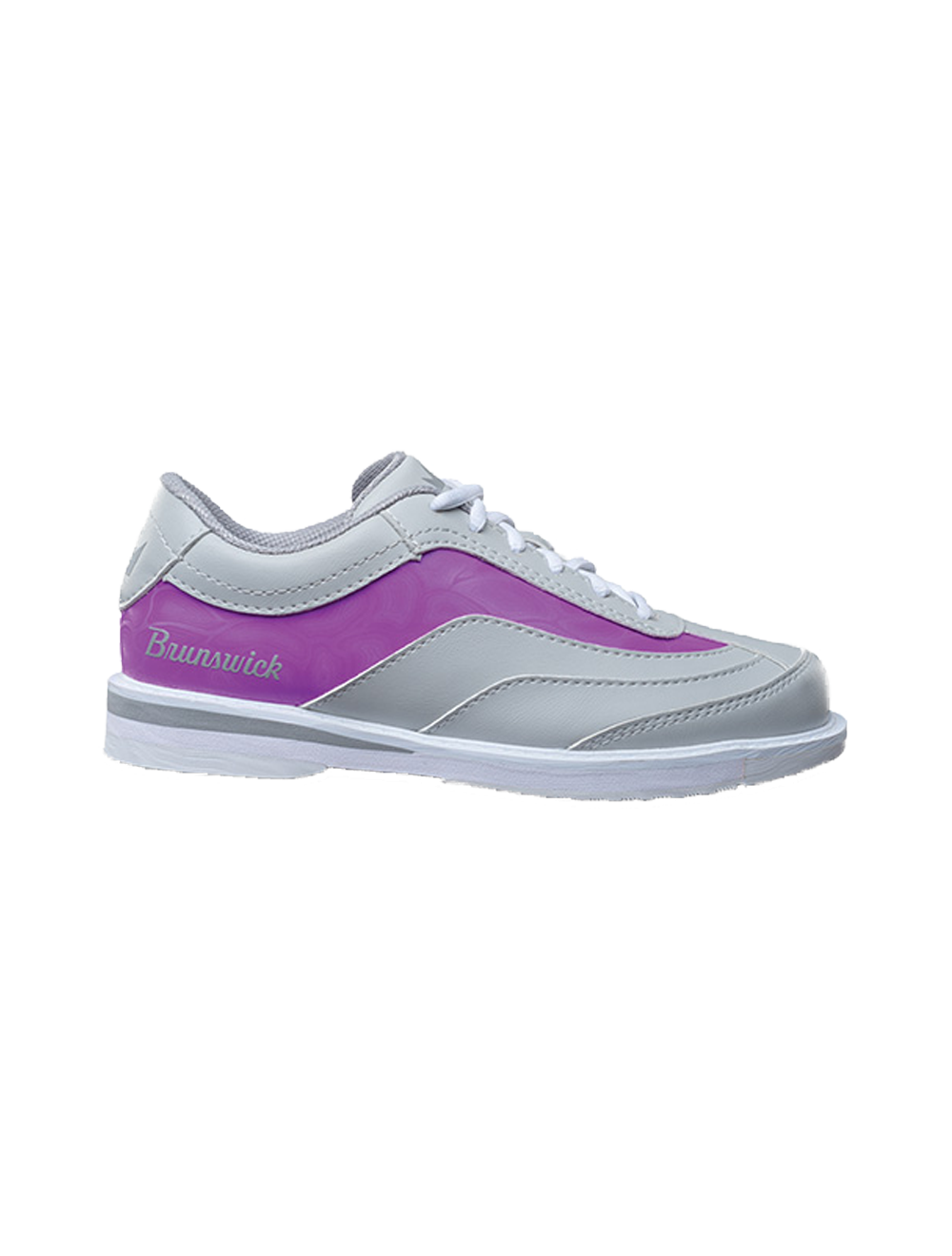 Brunswick Intrigue Gray/Purple RIGHT HANDED Womens Bowling Shoes 